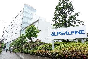 Alps Alpine's exterior, logo and signage